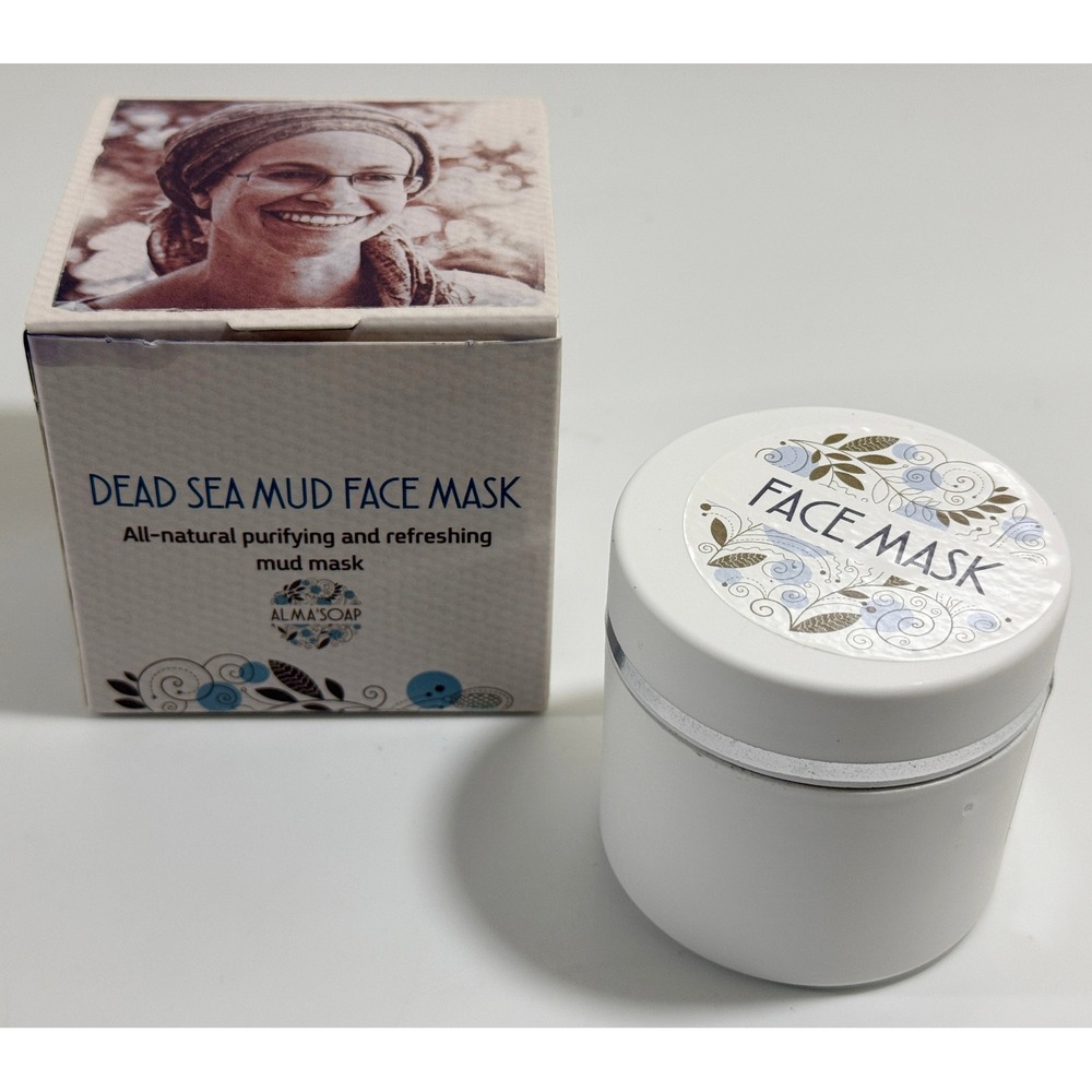 Alma'Soap Dead Sea Mud Face Mask Women 50ml Natural Purifying Handmade Israel